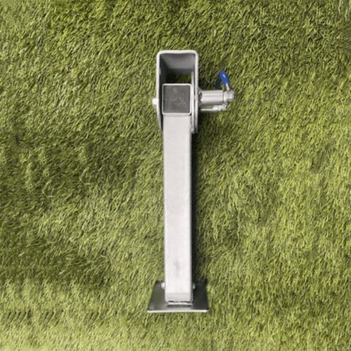 Adjustable corner steady drop leg stabilizer jack for RV and caravan trailers