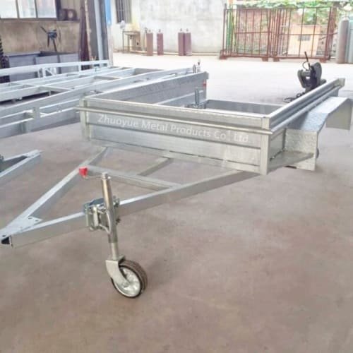 Compact utility trailer chassis frame for light-duty hauling and custom trailer builds