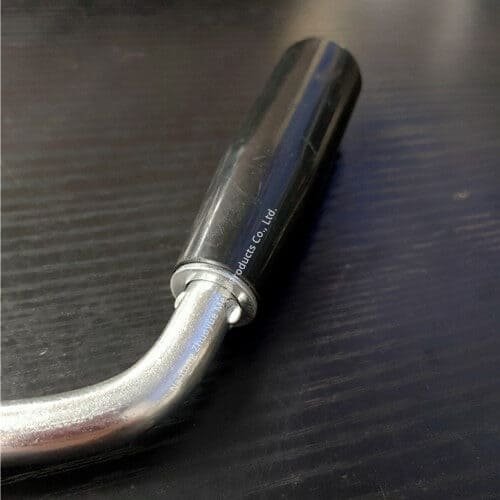 Steel winding handle for caravan drop leg corner steady jack system