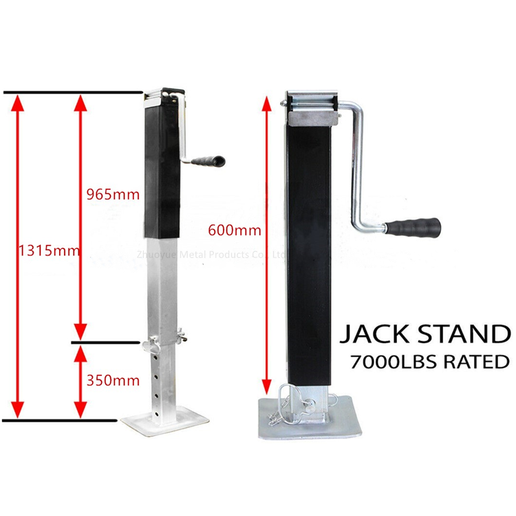 7000lbs canopy legs side wind heavy duty trailer jack stands