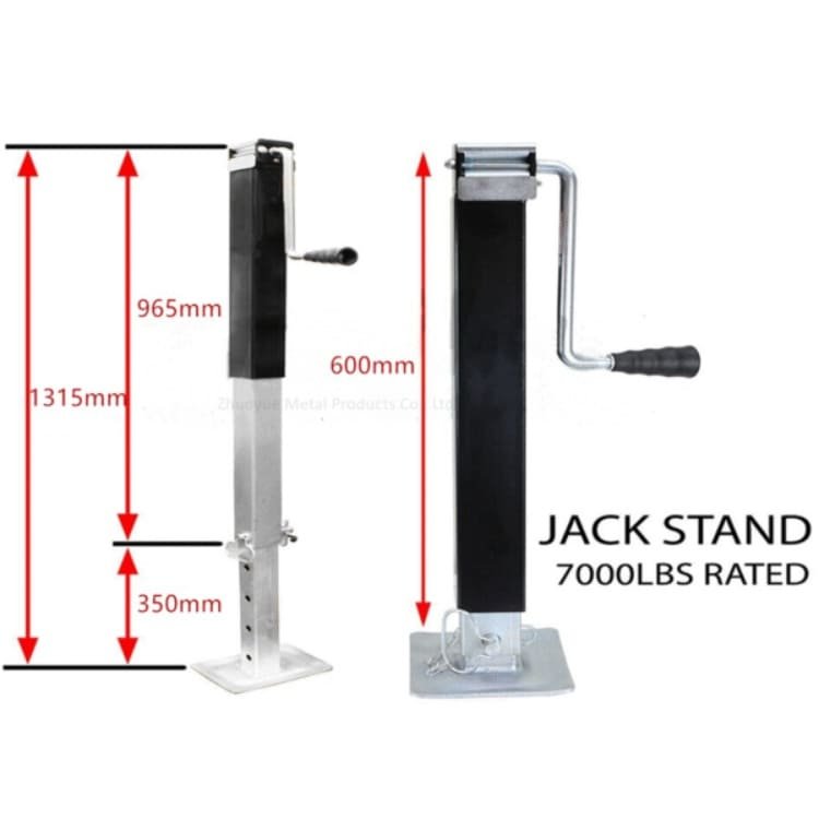 7000LBS side-wind heavy-duty trailer jack stand for cargo and utility trailers