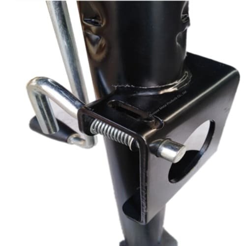 Heavy-duty US-style trailer stabilizer legs with adjustable height and bolt-on or weld-on mounting