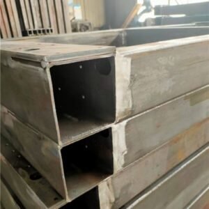 Laser-cut and welded sheet metal parts for custom trailer fabrication