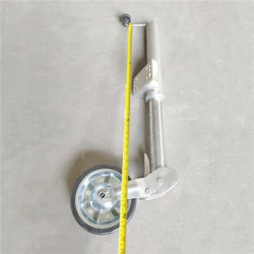 Heavy-Duty Foldable Trailer Jack with 8-Inch Wheel and 1000kg Capacity