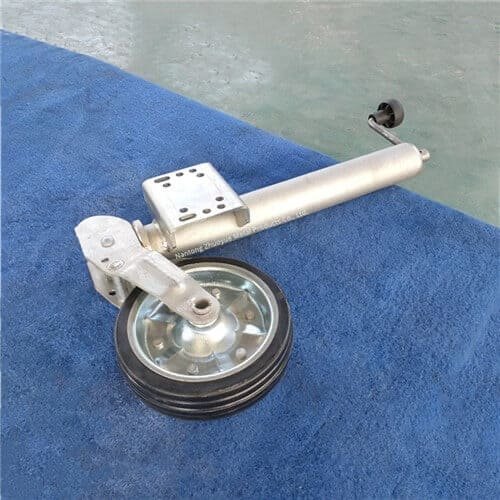 Heavy-Duty Foldable Trailer Jack with 8-Inch Wheel and 1000kg Capacity