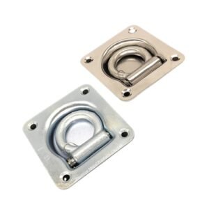 Heavy-Duty Recessed Tie Down D-Ring for Trailer Decks and Cargo Securing