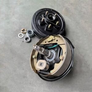10-Inch Electric Trailer Brake Kit with Backing Plate and Brake Shoes