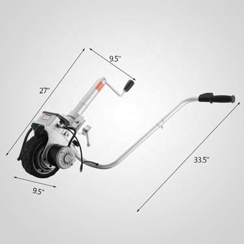 Electric caravan mover system for effortless trailer maneuvering and parking