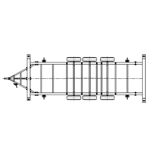 20FT container chassis frame for heavy-duty transport and logistics