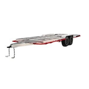 Dual axle trailer chassis frame for heavy-duty utility, camper, and flatbed trailers