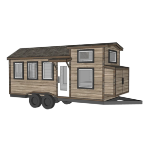 tiny house trailer base dual axle mobile flatbed trailer