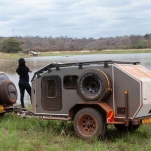 Off-road mini camper trailer for RV and caravan adventures