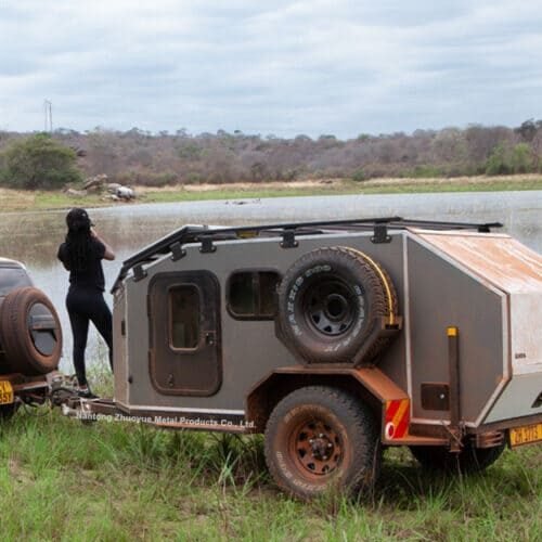 Off-road mini camper trailer for RV and caravan adventures