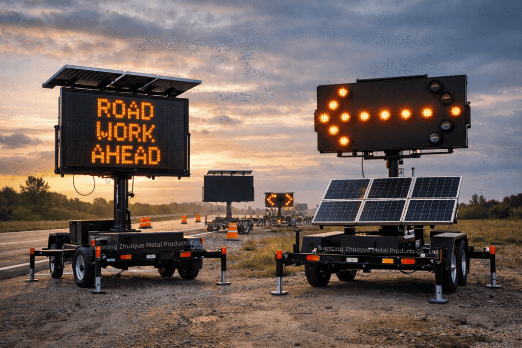 Traffic management trailer manufacturing for VMS, PTL and arrow board systems