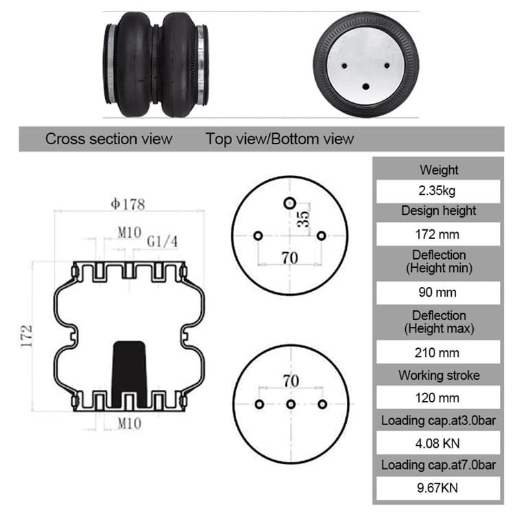 Air Bag for Off-Road Suspension - Enhanced Stability & Comfort for Caravans and Trailers