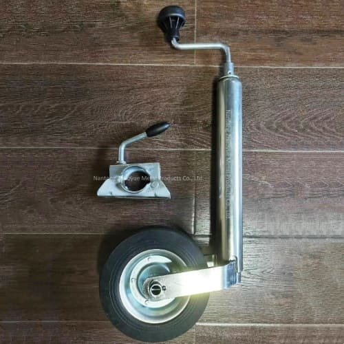 Heavy-Duty 48mm Trailer Jockey Wheel with Clamp and Top Wind Handle for Easy Maneuvering
