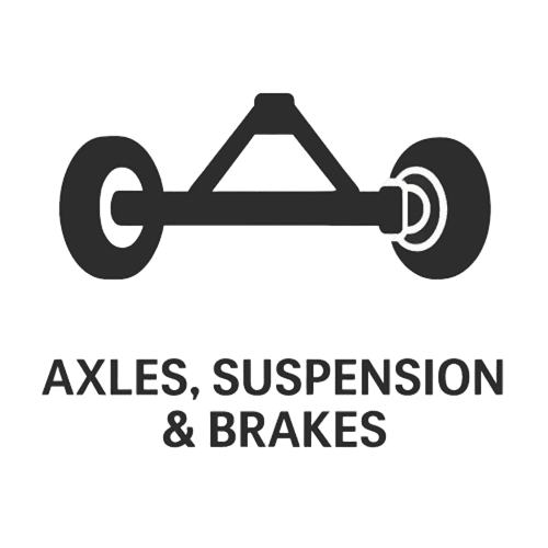 trailer axles suspension and brake system components