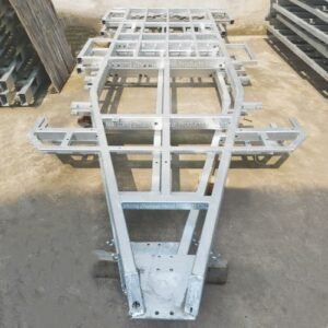 Custom-built RV, caravan, and camper trailer chassis frame for heavy-duty performance