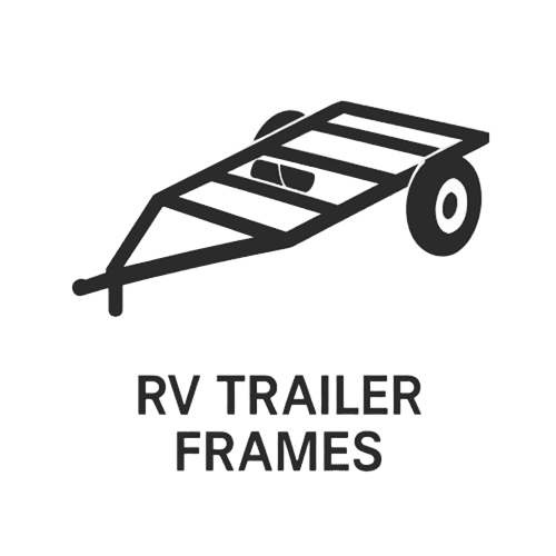 durable custom RV trailer frames for campers and caravans