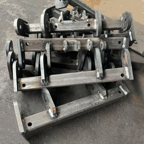 Heavy-duty suspension mounting brackets for trailer and caravan chassis fabrication