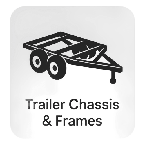 Heavy-duty trailer chassis and frames for custom trailer manufacturing
