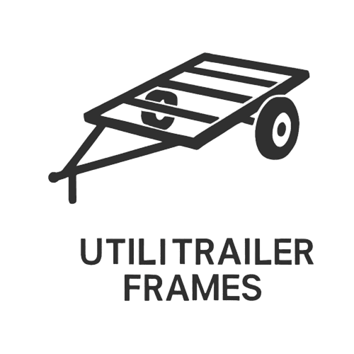 heavy-duty utility trailer frames for cargo and farm use