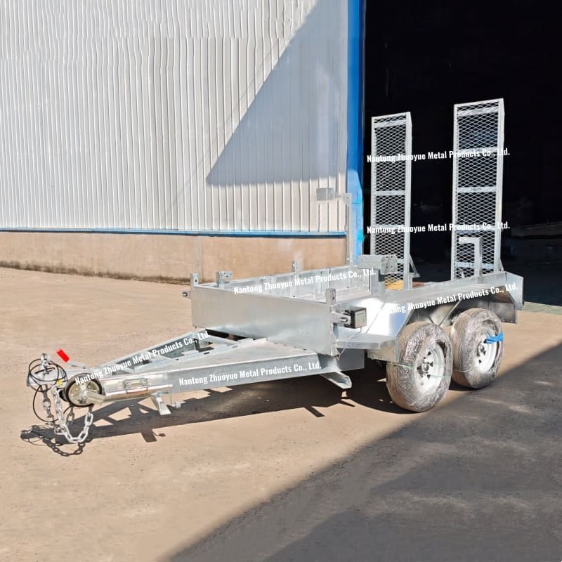 Heavy-duty custom agricultural trailer by Zhuoyue Metal, suitable for farm use and transporting crops.