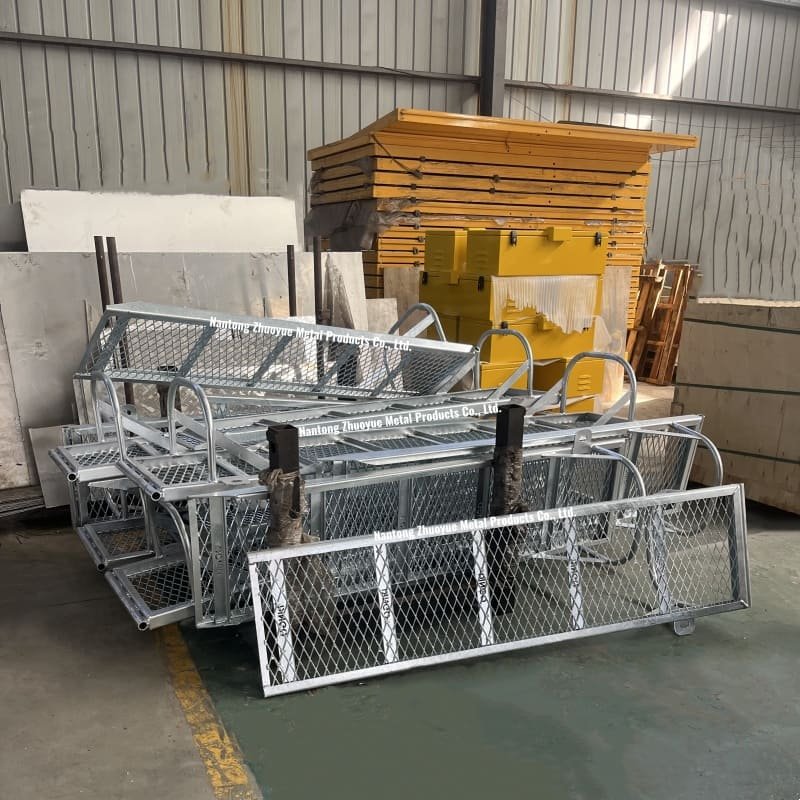 Heavy-duty custom agricultural trailer by Zhuoyue Metal, suitable for farm use and transporting crops.