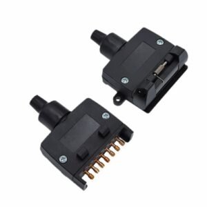 7 pin trailer flat plug and socket wiring connector for heavy duty trailers