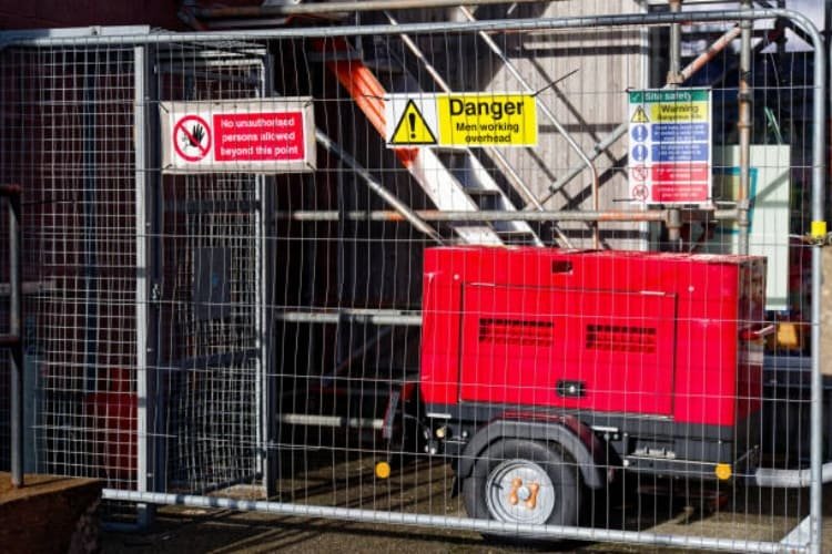 warning sign trailer