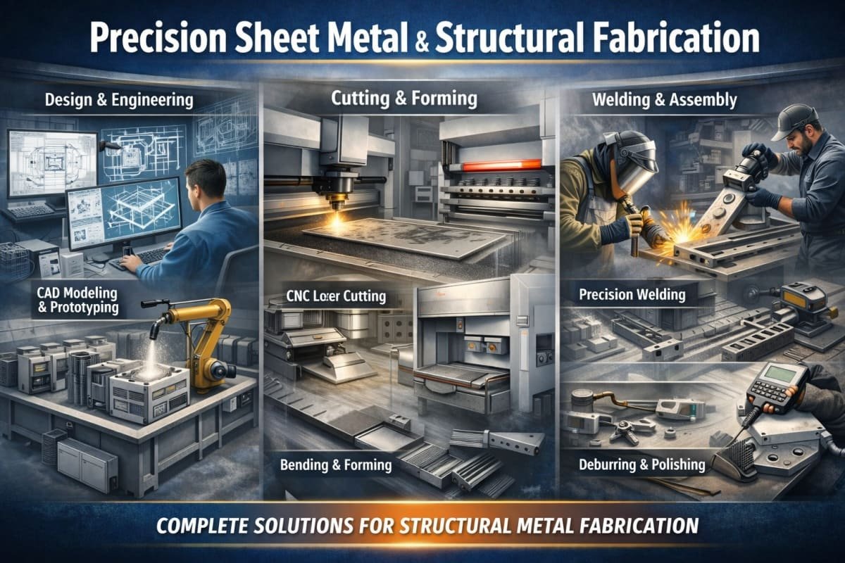 precision sheet metal structural fabrication