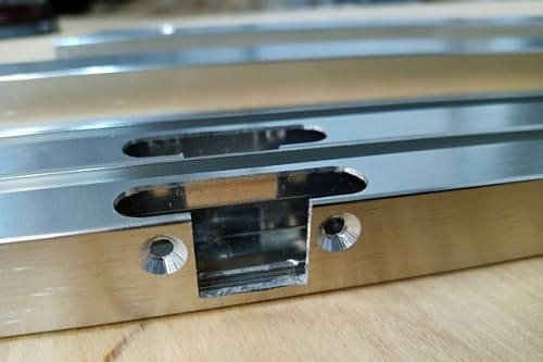 Custom precision stainless steel parts with laser cutting and TIG welding for trailers and equipment